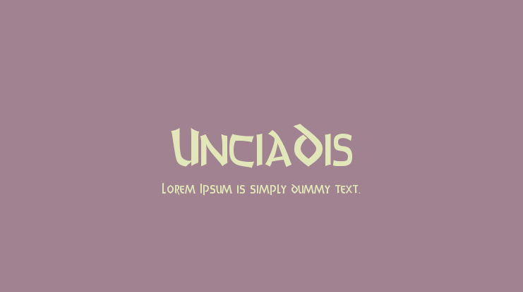 UnciaDis Font