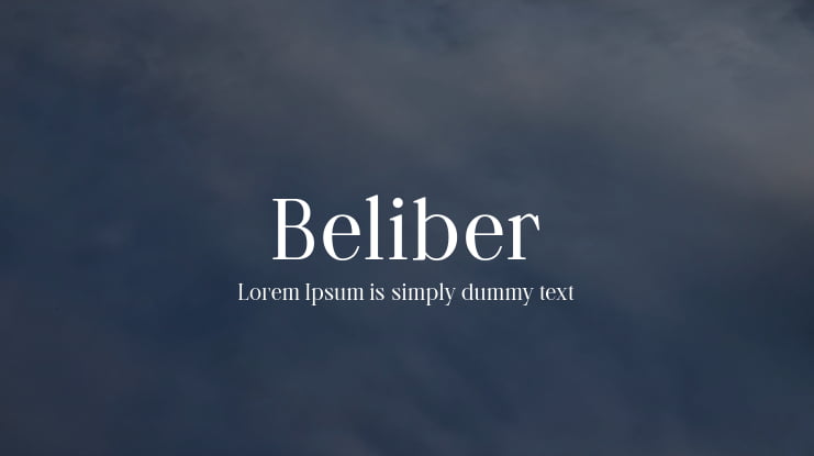 Beliber Font