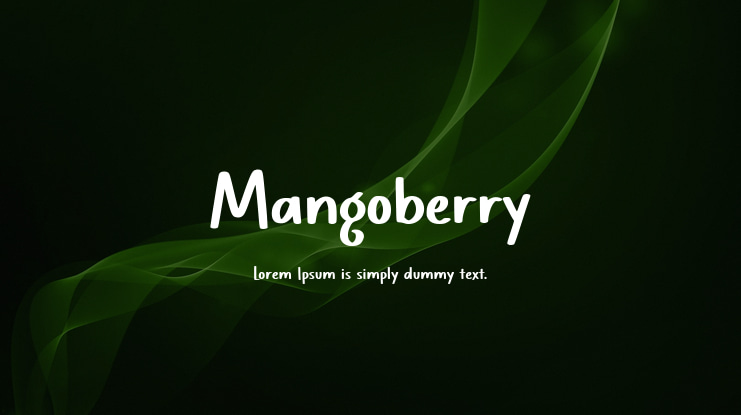 Mangoberry Font