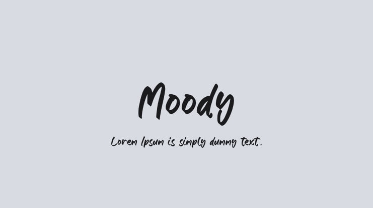 Moody Font