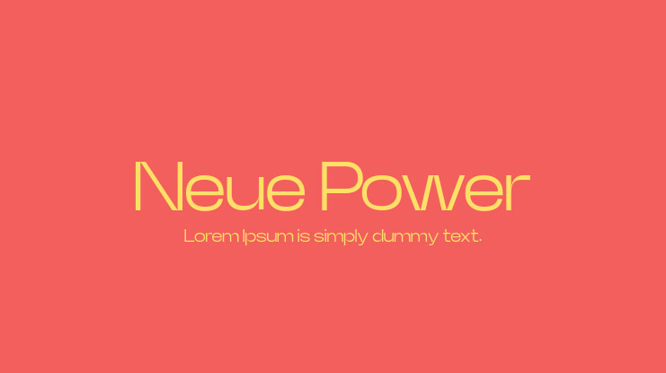 Neue Power Font Family