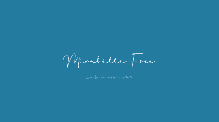 Mirabille Free Font