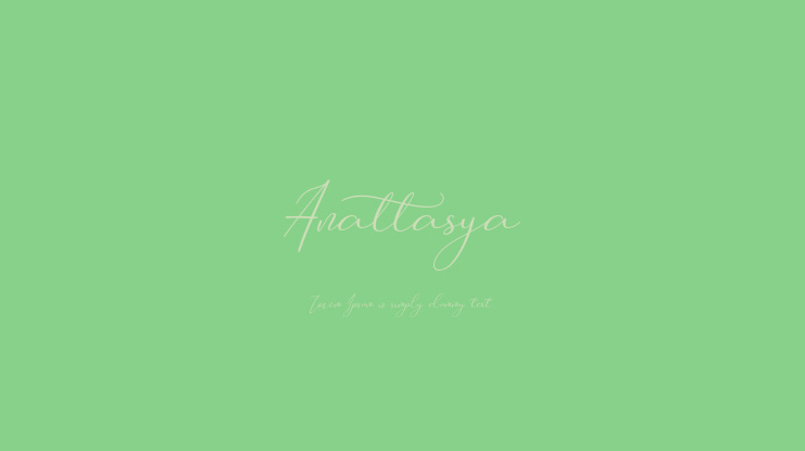Anattasya Font