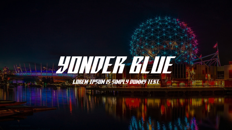 Yonder Blue Font Family