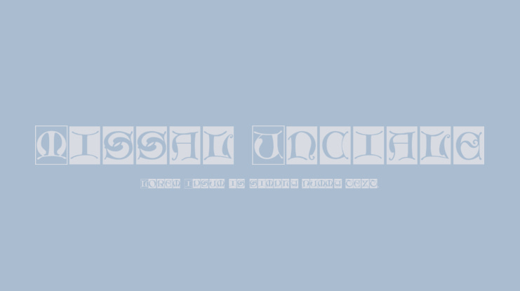 Missal Unciale Font Family