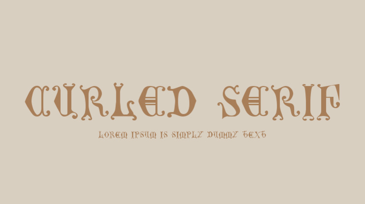 Curled Serif Font