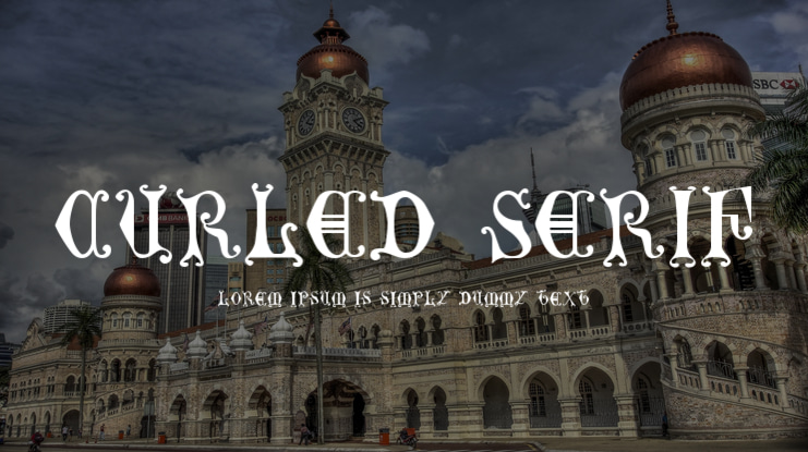 Curled Serif Font