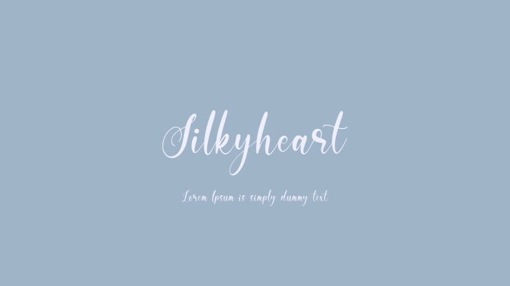 Silkyheart Font