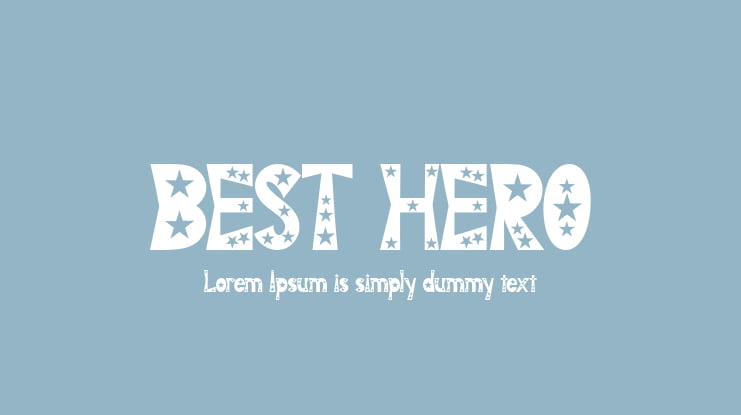 BEST HERO Font