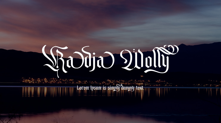 Radja Wolly Font