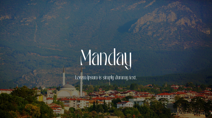 Manday Font