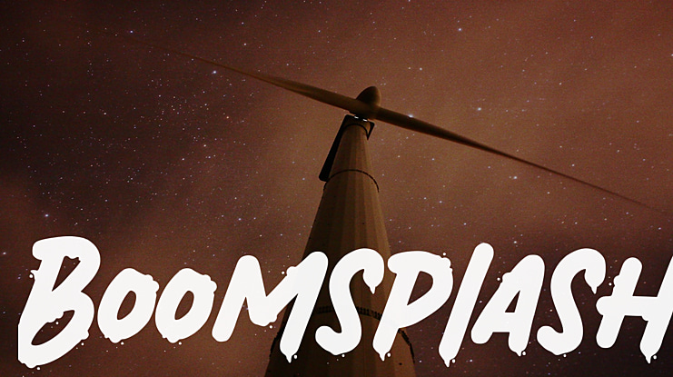 Boomsplash Font