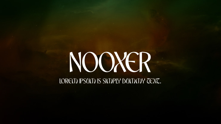 NOOXER Font