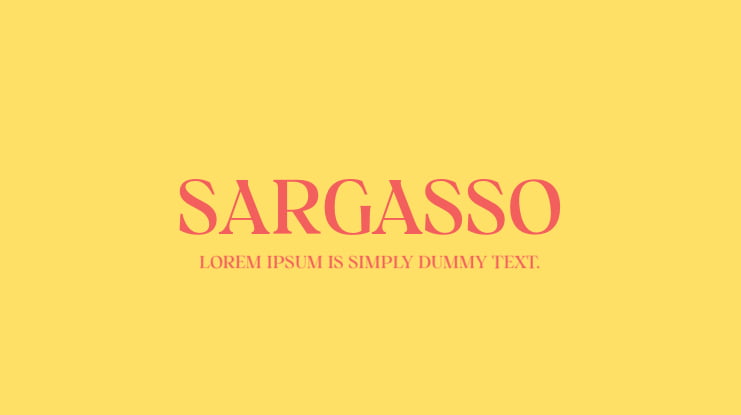 Sargasso Font Family