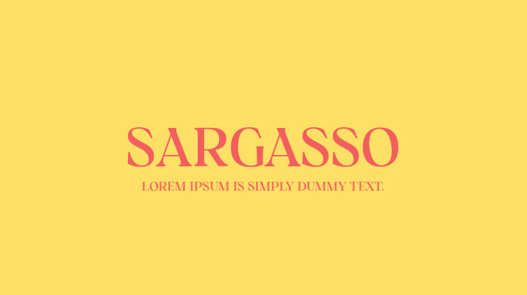 Sargasso Font Family