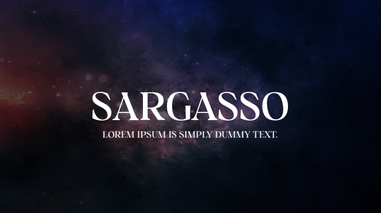 Sargasso Font Family