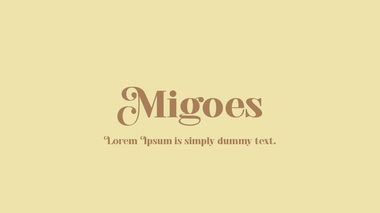 Migoes Font