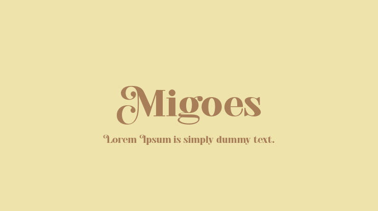 Migoes Font