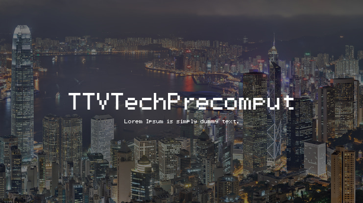 TTVTechPrecomput Font