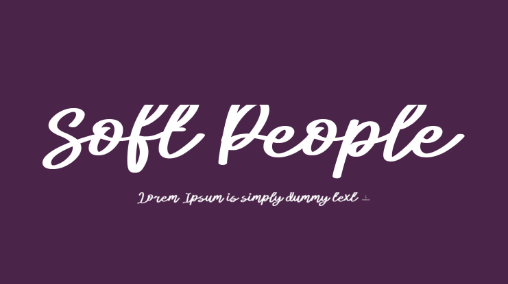 Soft People Font