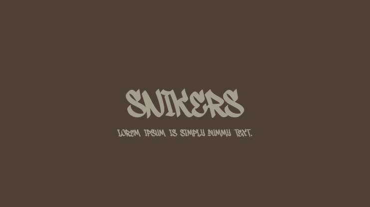 Snikers Font