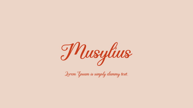 Musylius Font