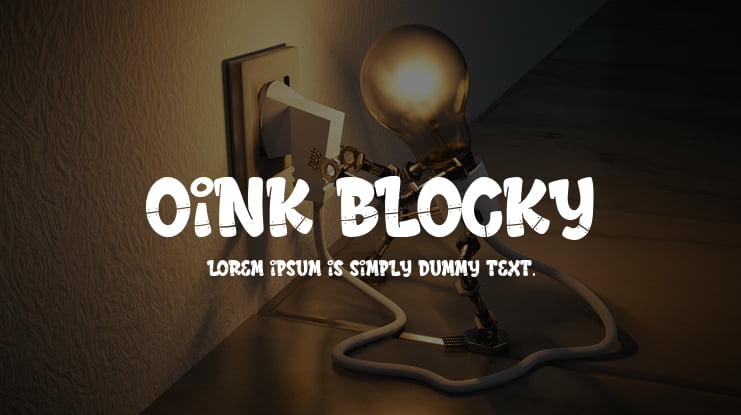 Oink Blocky Font Family