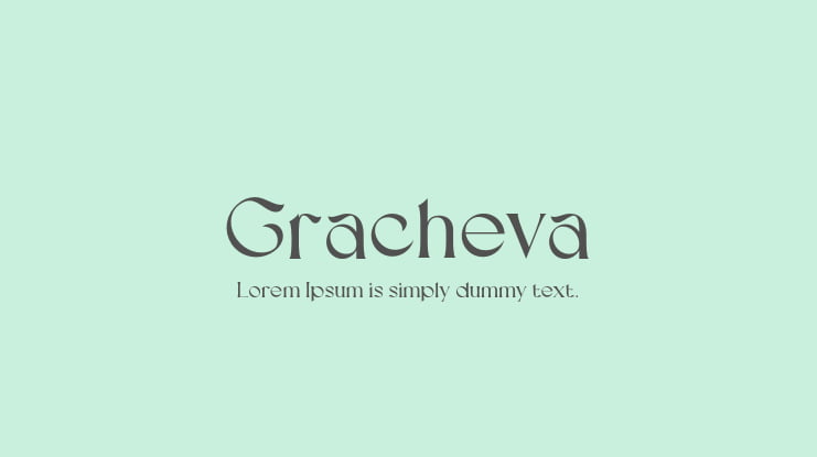 Gracheva Font