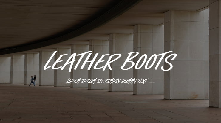 Leather Boots Font