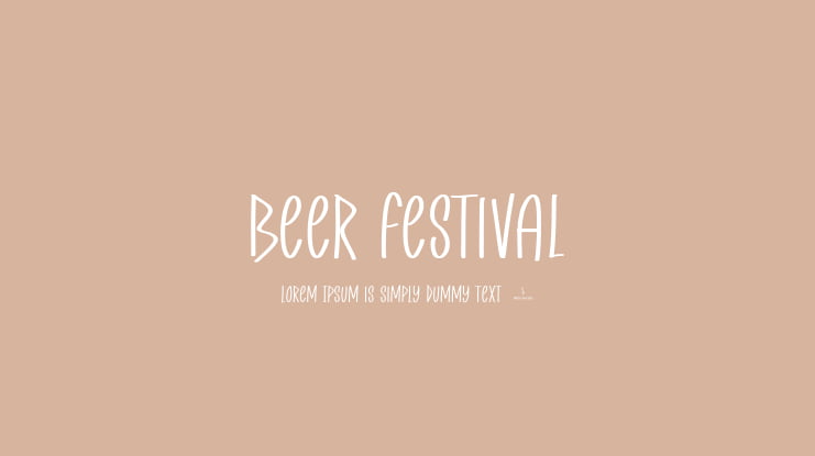 Beer Festival Font