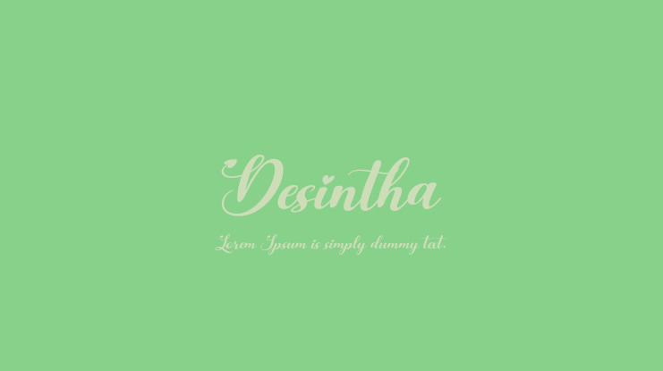 Desintha Font