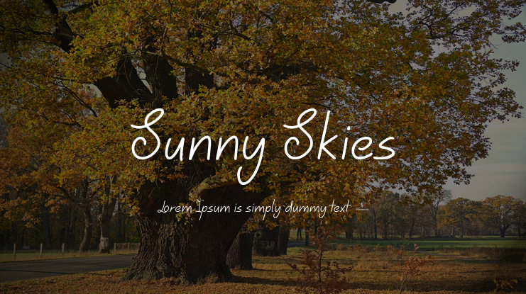 Sunny Skies Font
