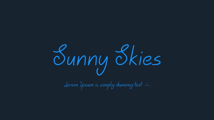 Sunny Skies Font