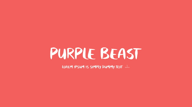 Purple Beast Font