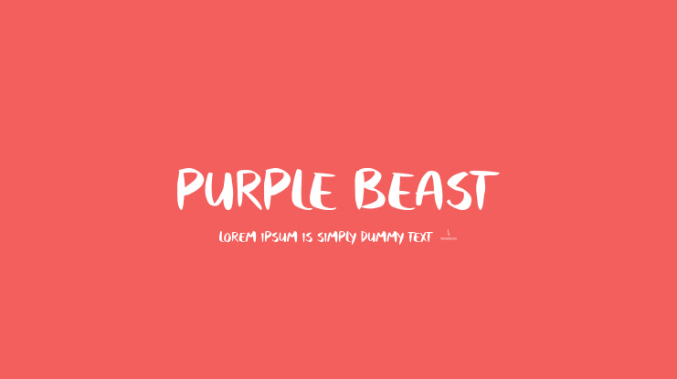 Purple Beast Font