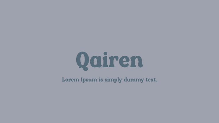 Qairen Font