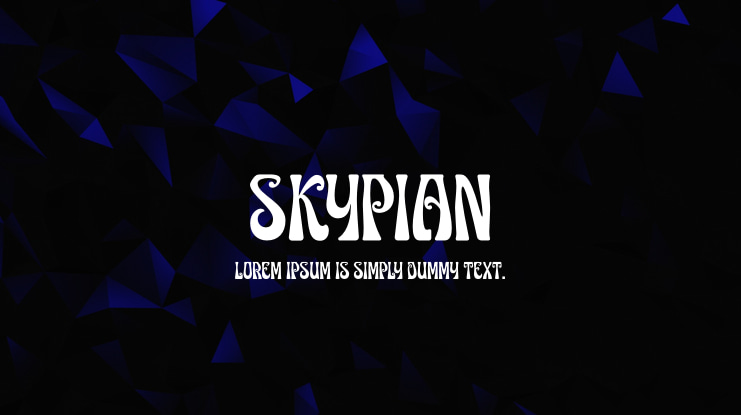 SKYPIAN Font