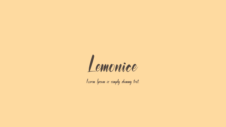 Lemonice Font
