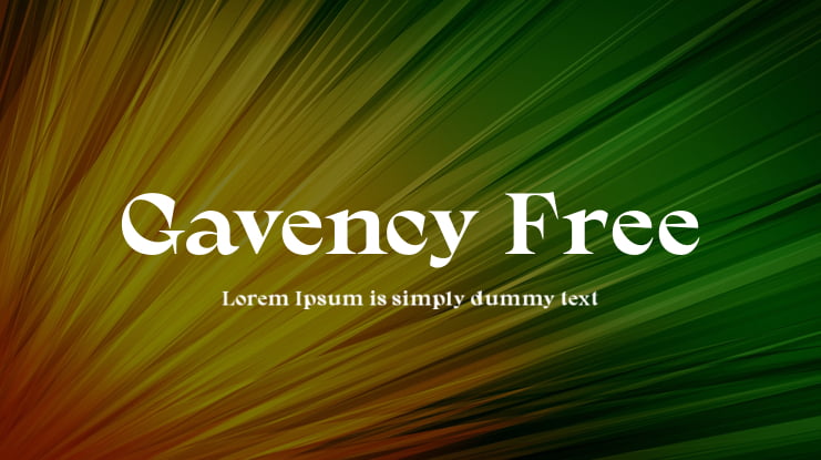 Gavency Free Font