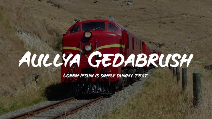Aullya Gedabrush Font