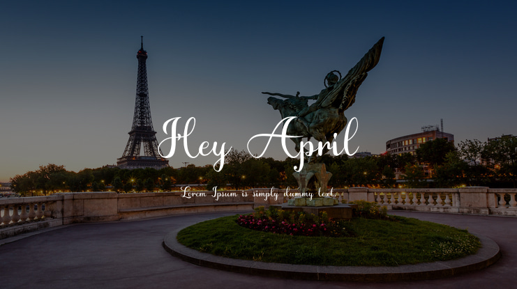 Hey April Font
