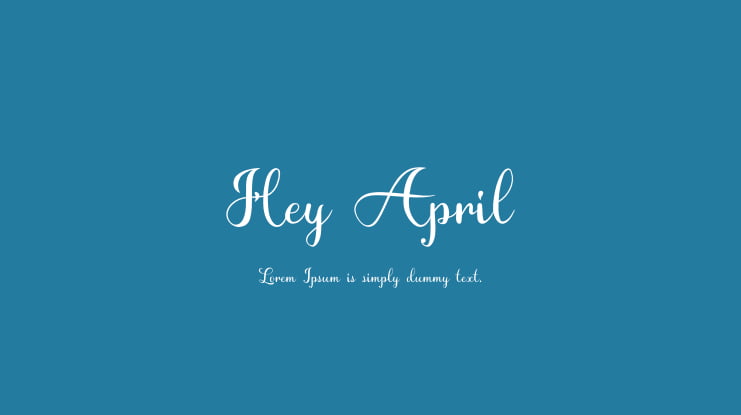 Hey April Font