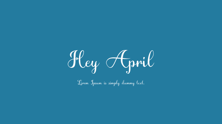 Hey April Font