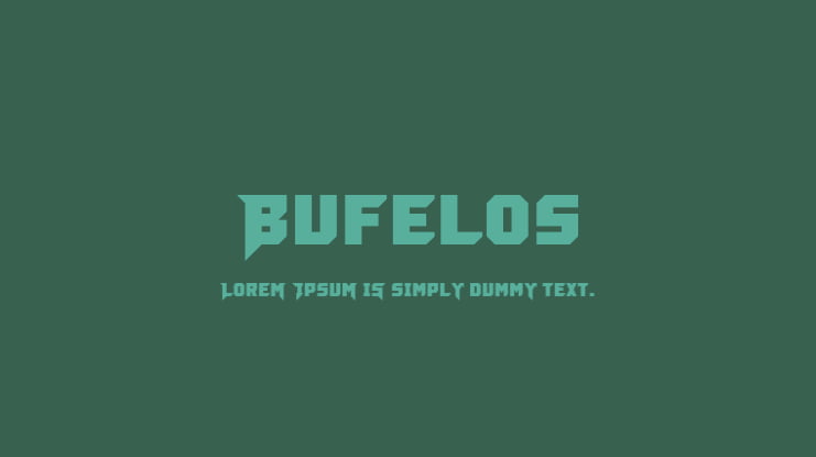 Bufelos Font Family