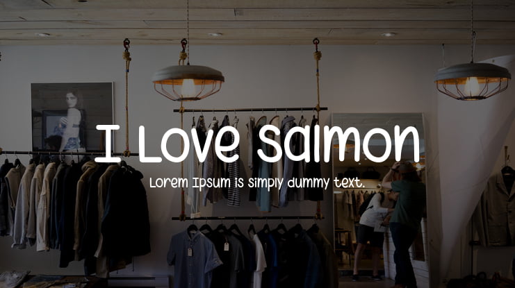 I Love Salmon Font