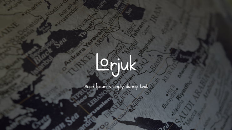 Lorjuk Font