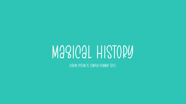 Magical History Font