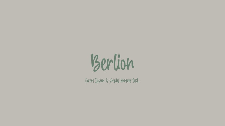 Berlion Font