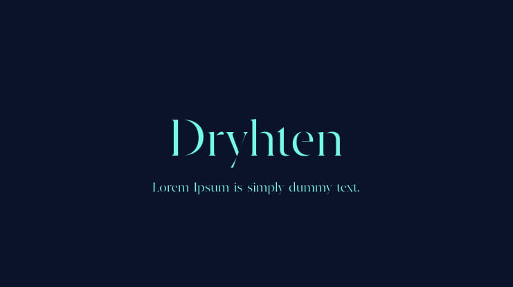 Dryhten Font