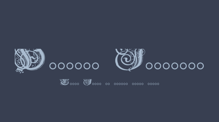 Hentzau Initials Font